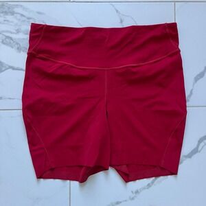 Lululemon base pace high rise short red color size 14